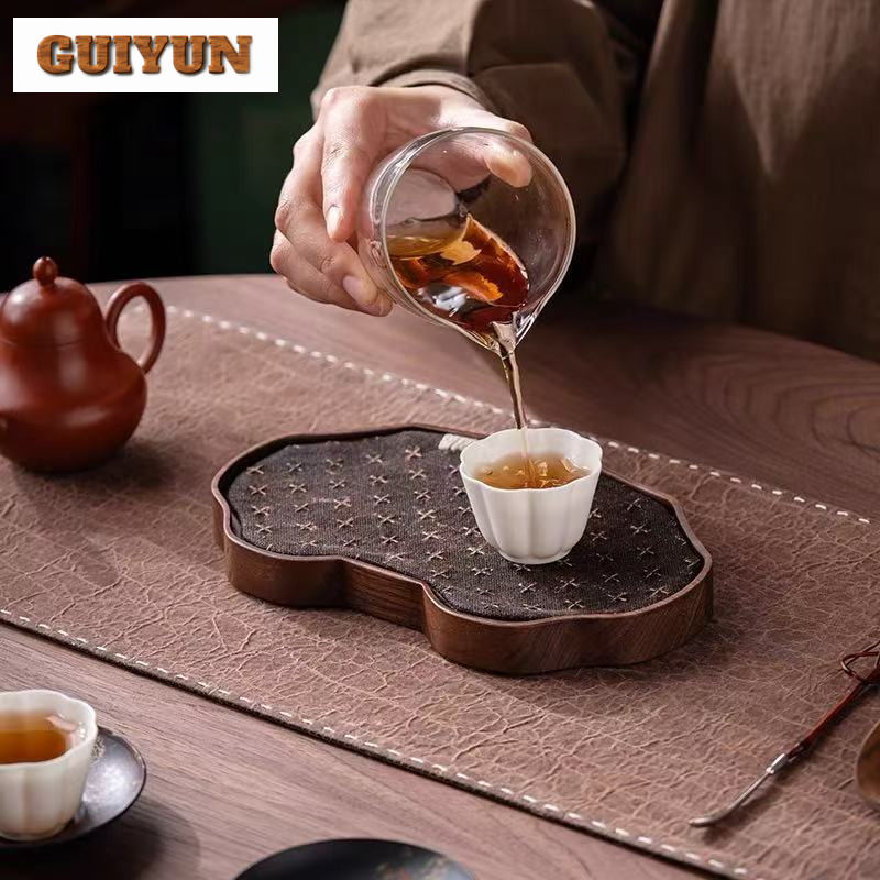 Black Walnut Small Tea Tray Sn - Wooden Serving Tray recension och pris
