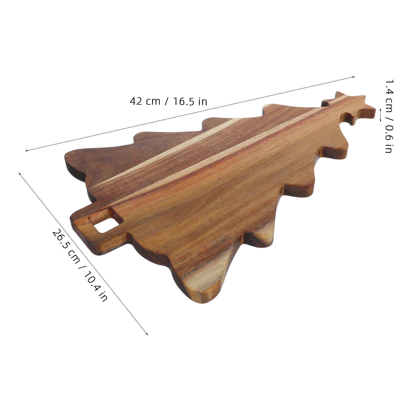 Christmas Tree Wood Cutting Bo - Wooden Serving Tray recension och pris