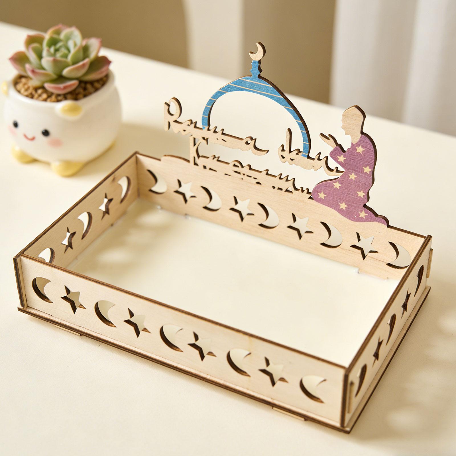 Islamic Moon Star Wooden Tray  - Wooden Serving Tray recension och pris