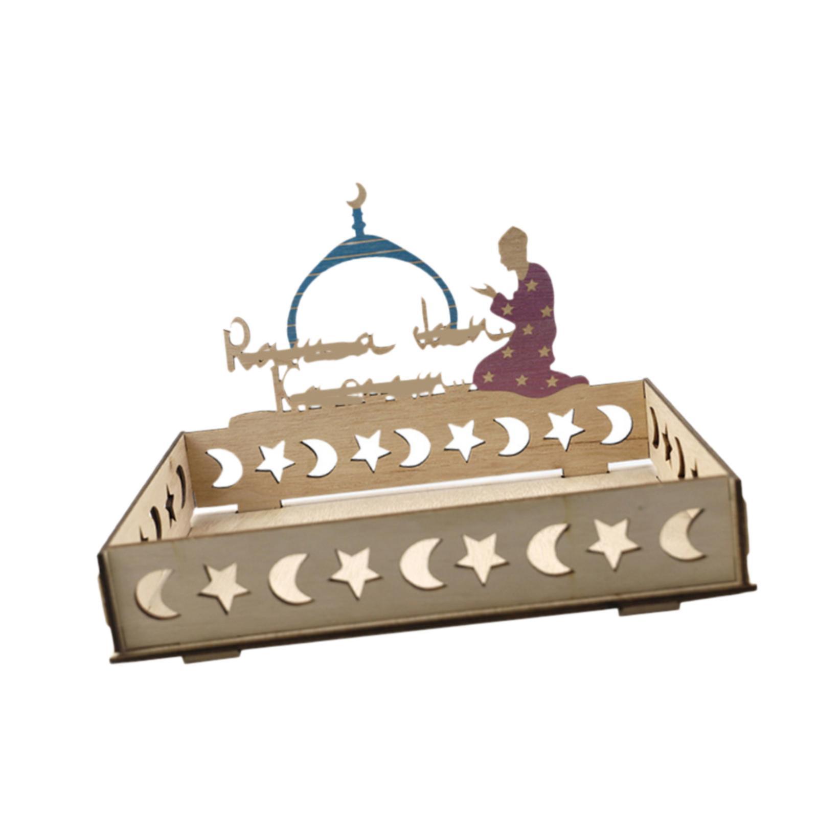 Islamic Moon Star Wooden Tray  - Wooden Serving Tray recension och pris