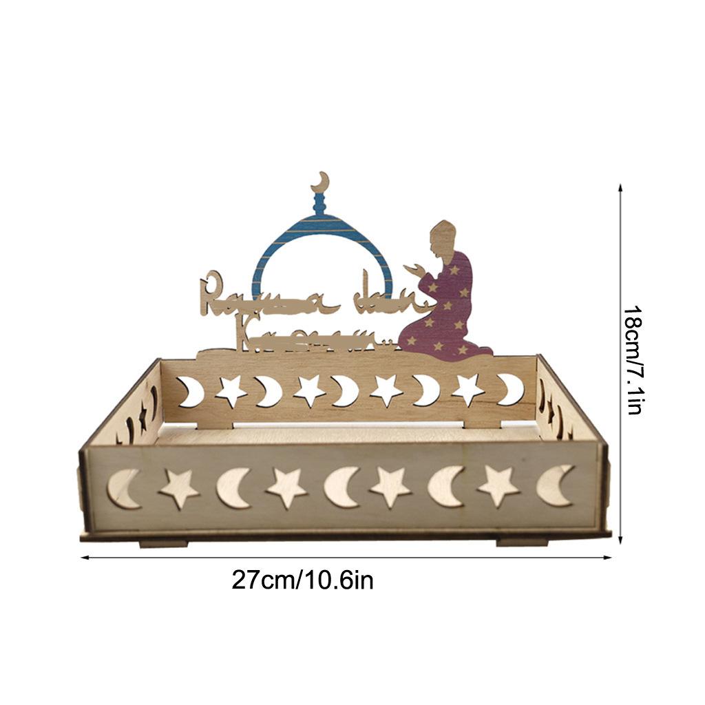 Islamic Moon Star Wooden Tray  - Wooden Serving Tray recension och pris