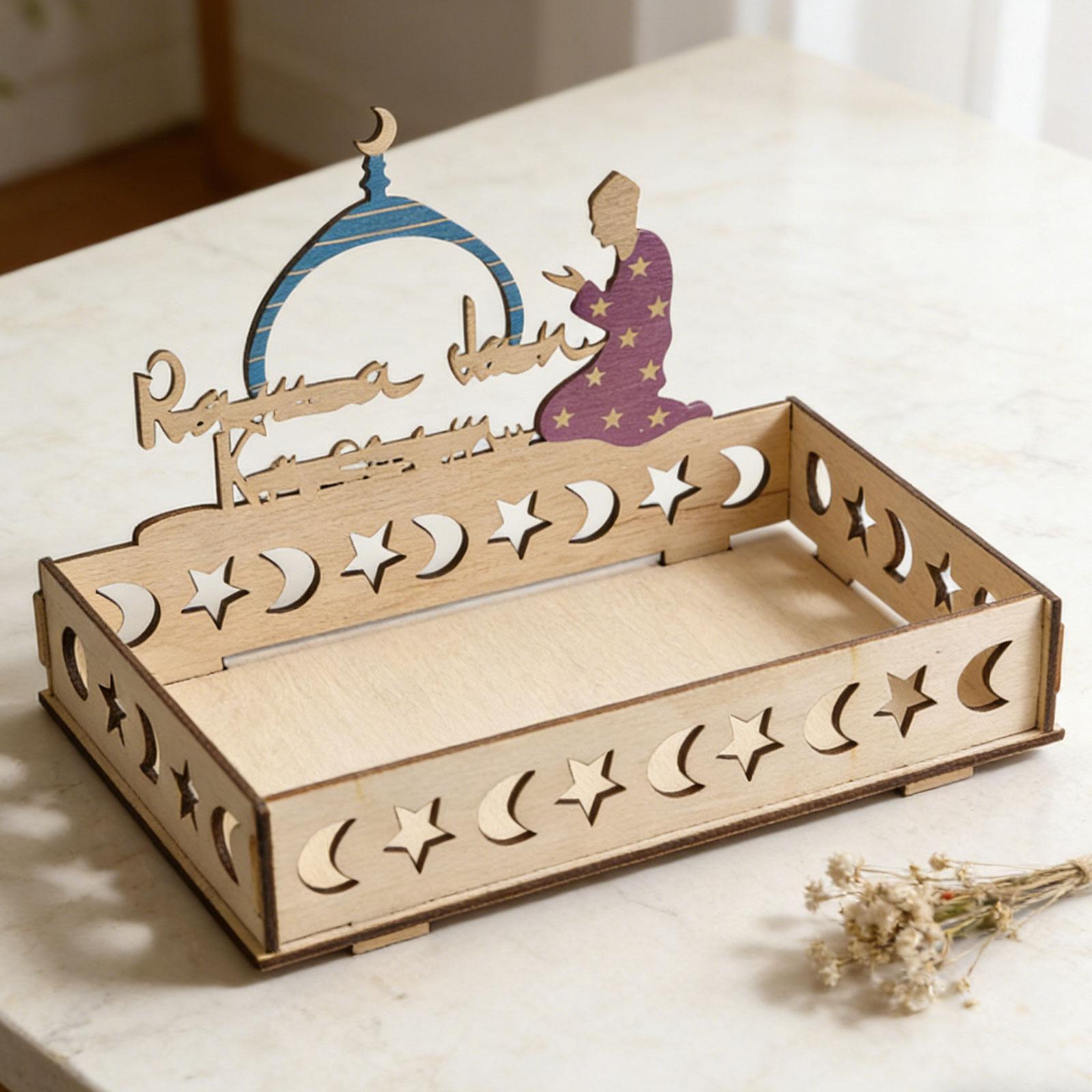 Islamic Moon Star Wooden Tray  - Wooden Serving Tray recension och pris