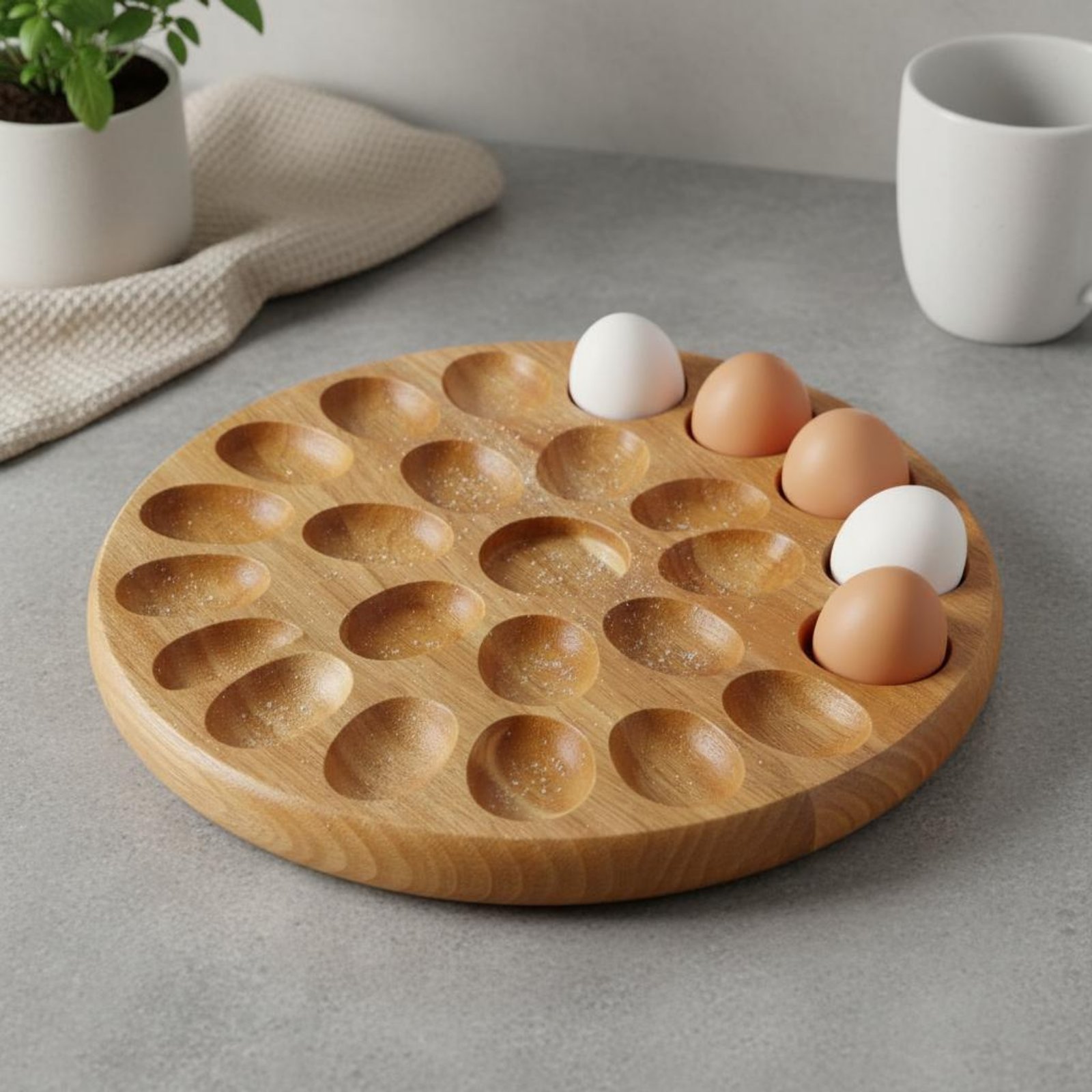 Reversible Wooden Oval Tray Na - Wooden Serving Tray recension och pris