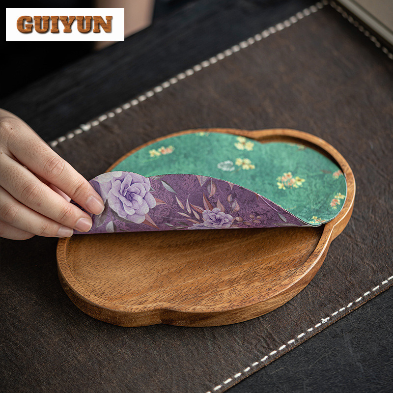 Handmade Walnut Wood Tea Tray  - Wooden Serving Tray recension och pris