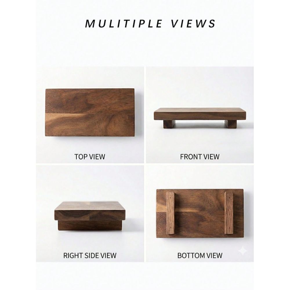 Pcs Set Twine Footed Wood Serv - Wooden Serving Tray recension och pris