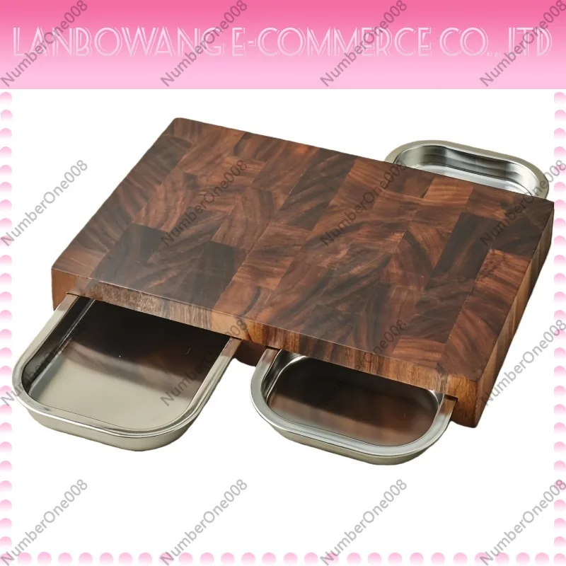 Walnut Cutting Board with Stai - Wooden Serving Tray recension och pris